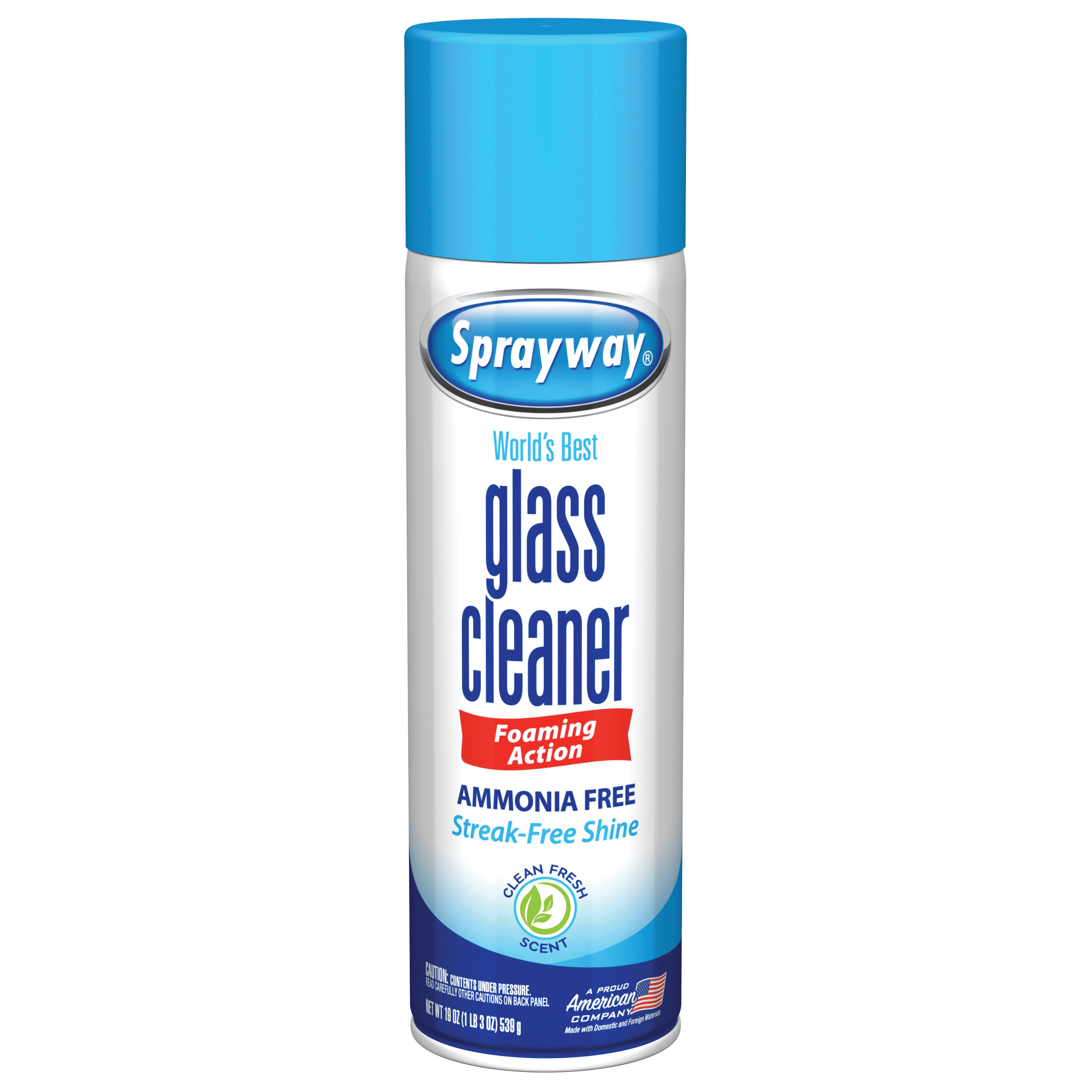 Sprayway SPRA050LT Glass Cleaner, 19 oz Aerosol Can, Liquid, Floral, White