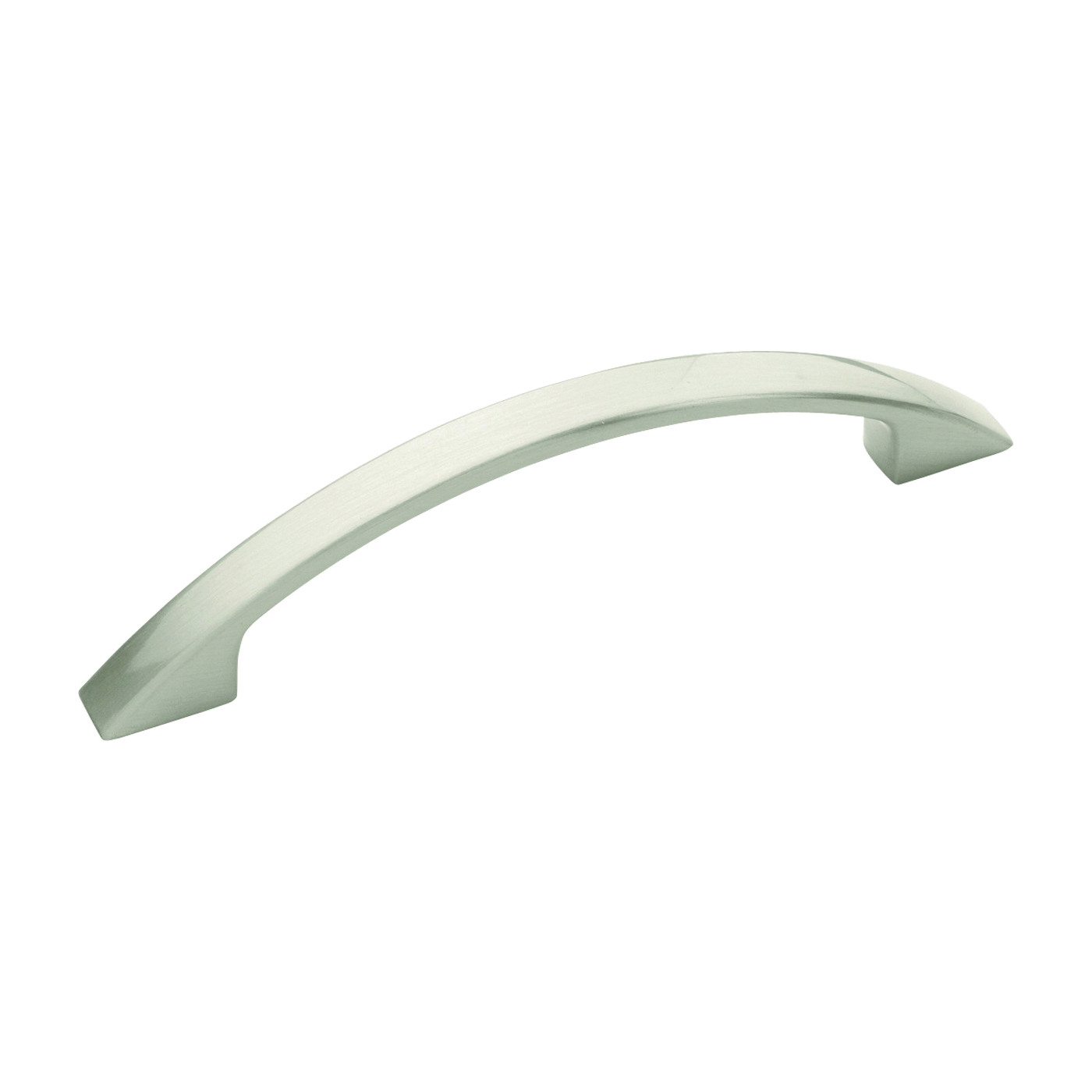 Amerock BP52996G10 Cabinet Pull, 4-13/16 in L Handle, 1-1/16 in Projection, Zinc, Satin Nickel, 1/PK