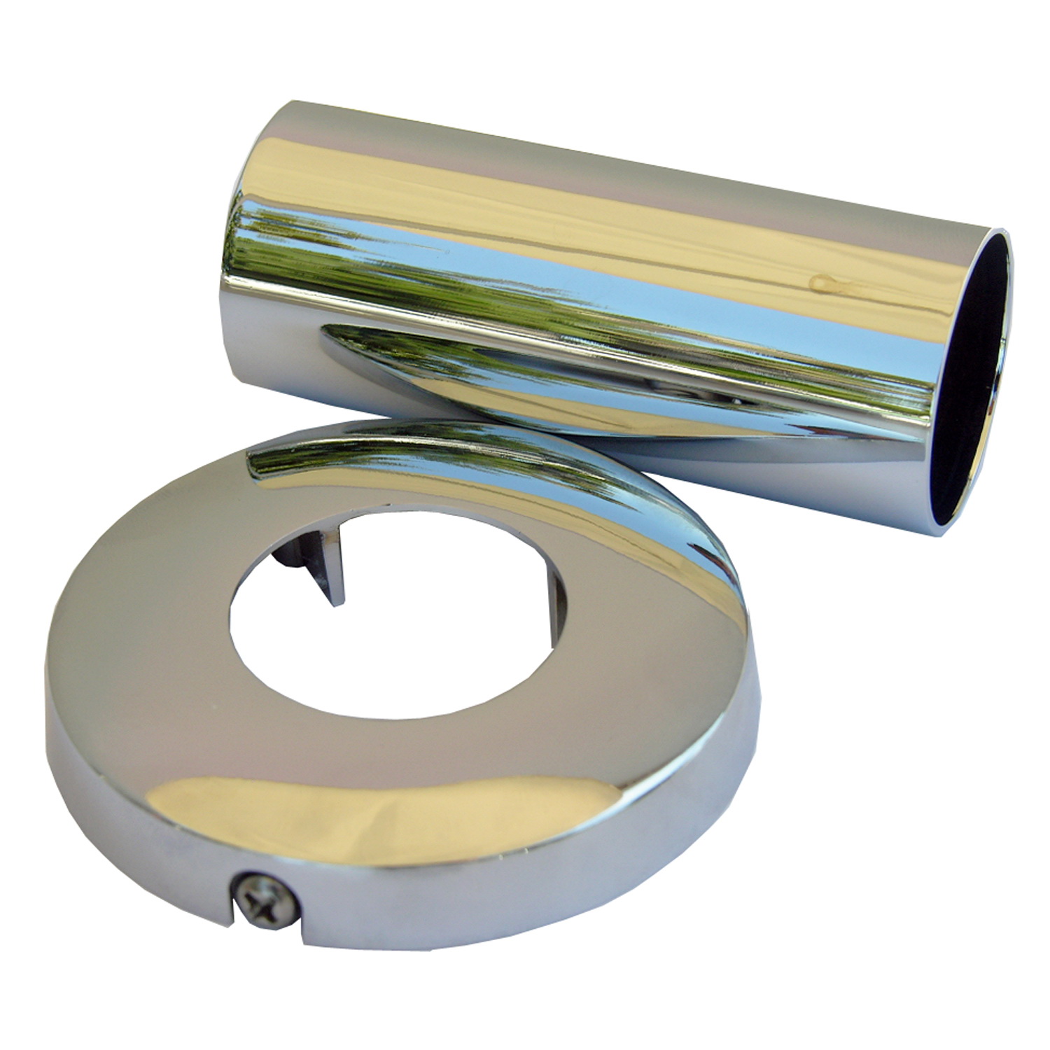 Lasco 03-1651 Sleeve and Flange Set, Metal, Chrome Plated