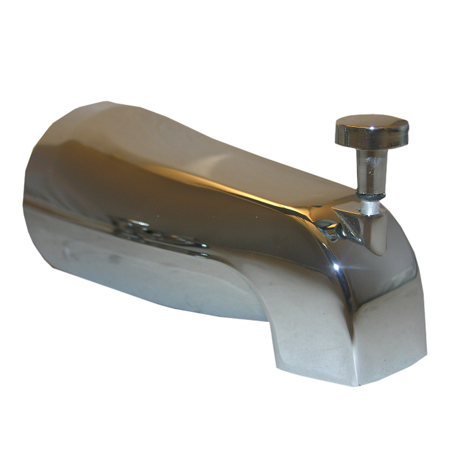 Lasco 08-1013 Bathtub Spout with Diverter, Chrome-Plated, For: 5/8 in OD Copper Tube with Set Screws