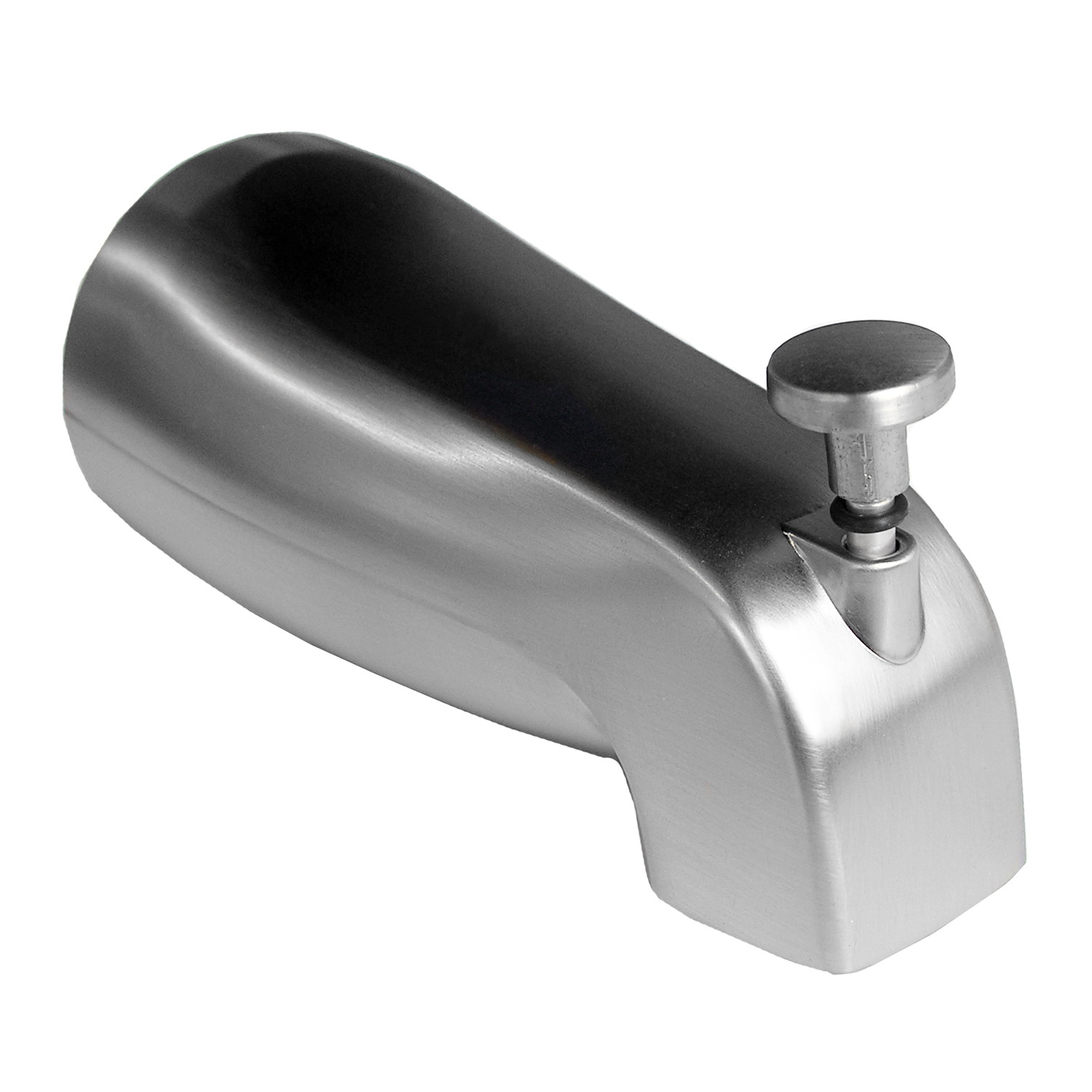 Lasco 08-1025 Diverter Bathtub Spout, Satin Nickel