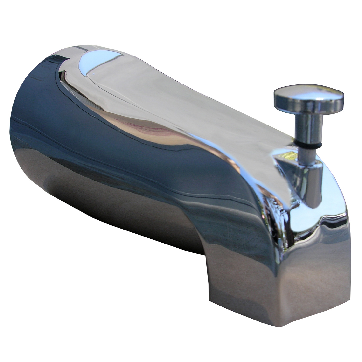 Lasco 08-1037 Bathtub Spout with Diverter, 1/2 in Connection, FPT, Chrome Plated