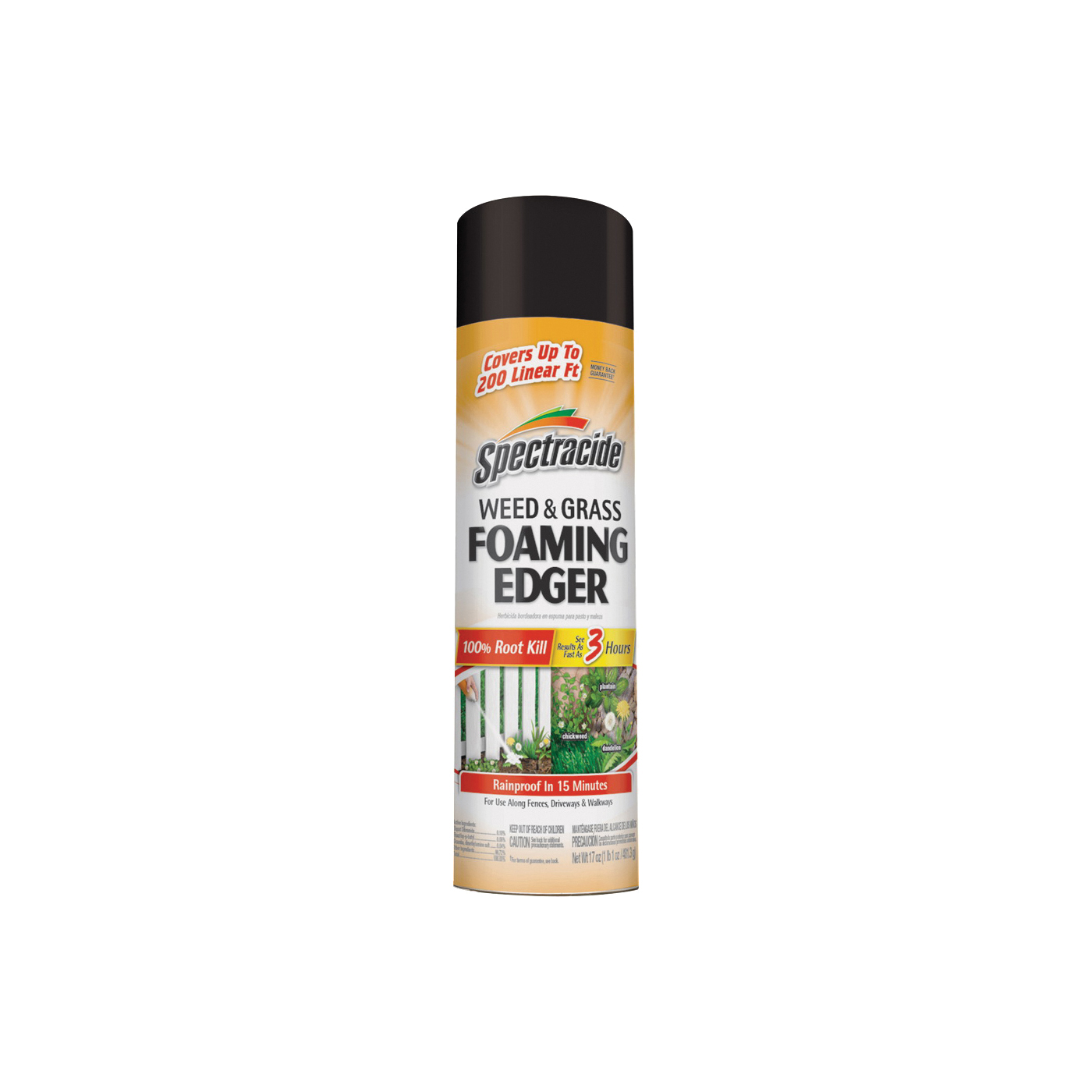 Spectracide HG-96182 Weed and Grass Foaming Edger, Liquid, Amber, 17 oz Bottle