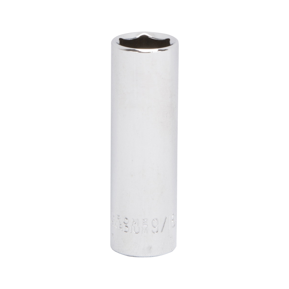 Vulcan MT6495725 Drive Socket, 9/16 in Socket, 3/8 in Drive, 6-Point, Chrome Vanadium Steel, Chrome
