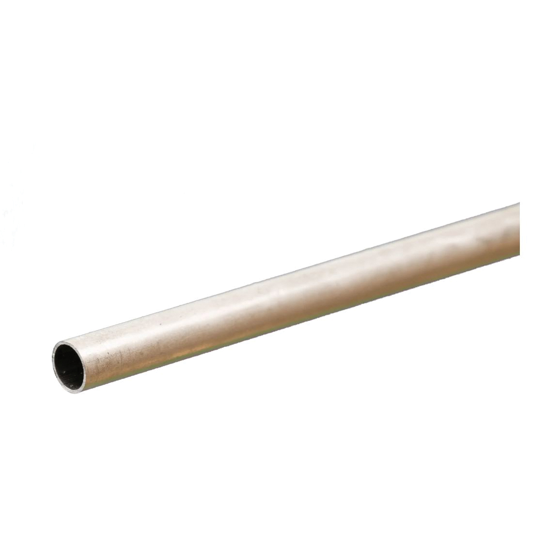 K & S 8107 Decorative Tube, Round, 12 in L, 9/32 in Dia, 0.014 in Wall, Aluminum
