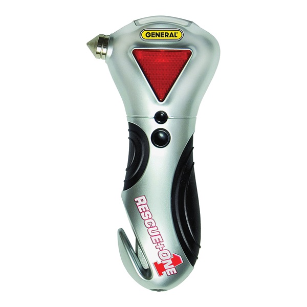 General RESCUEplusONE 7902 Car Escape Tool, Magnetic Handle, Rubber, White