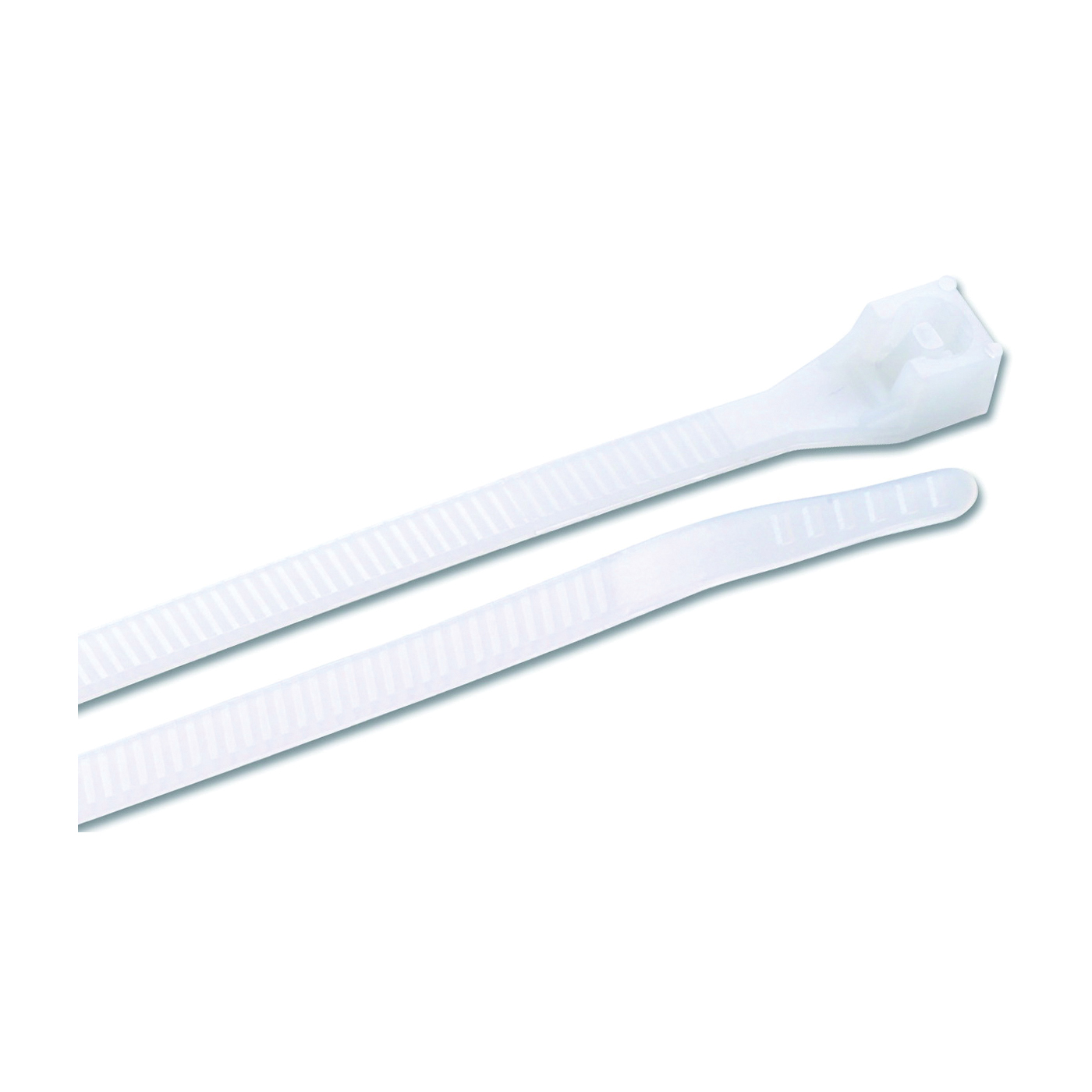 Gardner Bender 46-206 Cable Tie, 0.22 in Max Bundle Dia, Double-Lock Locking, Nylon, Natural, 6 in L, 100/BAG