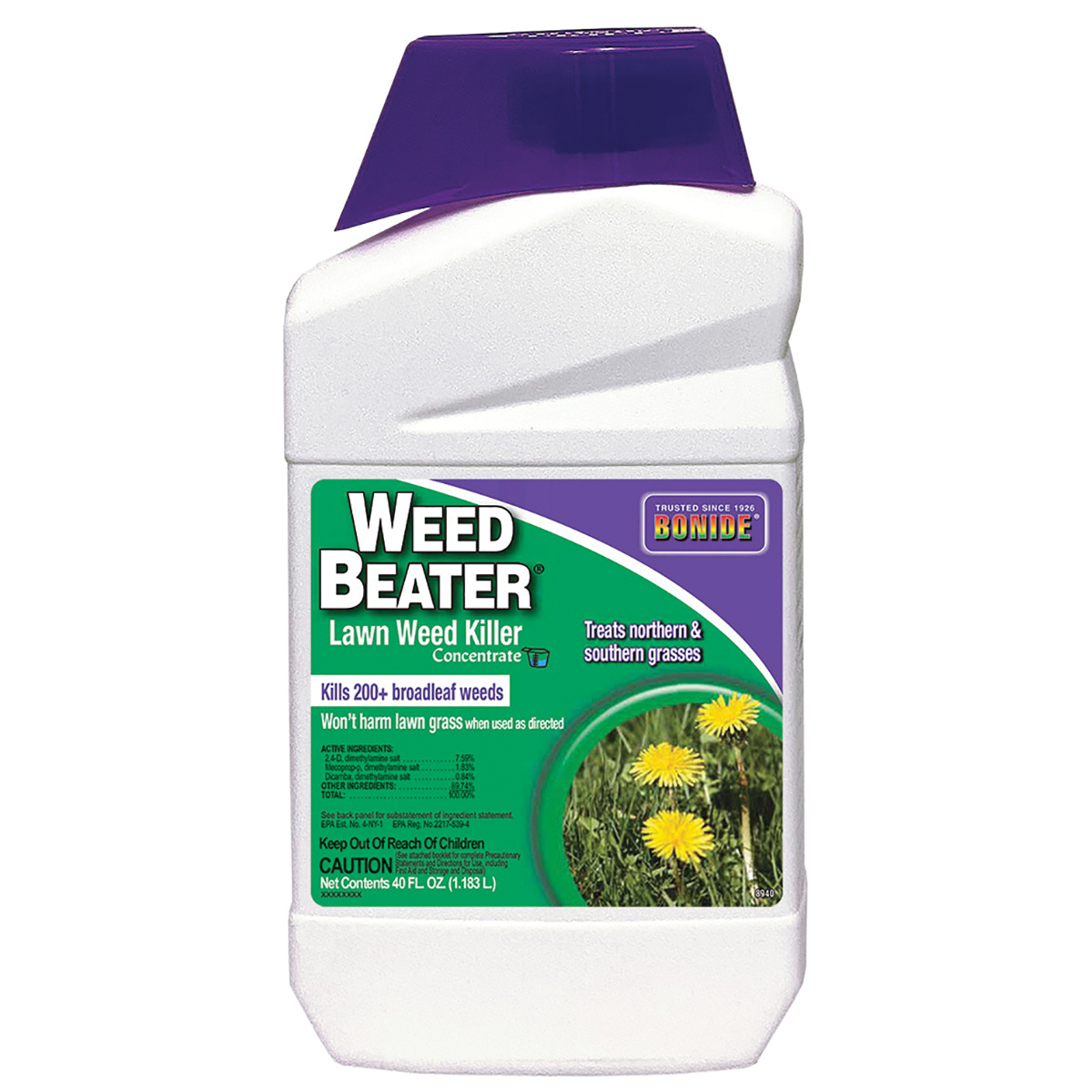 Weed Beater 8940 Weed Killer, Liquid, Spray Application, 40 oz Bottle