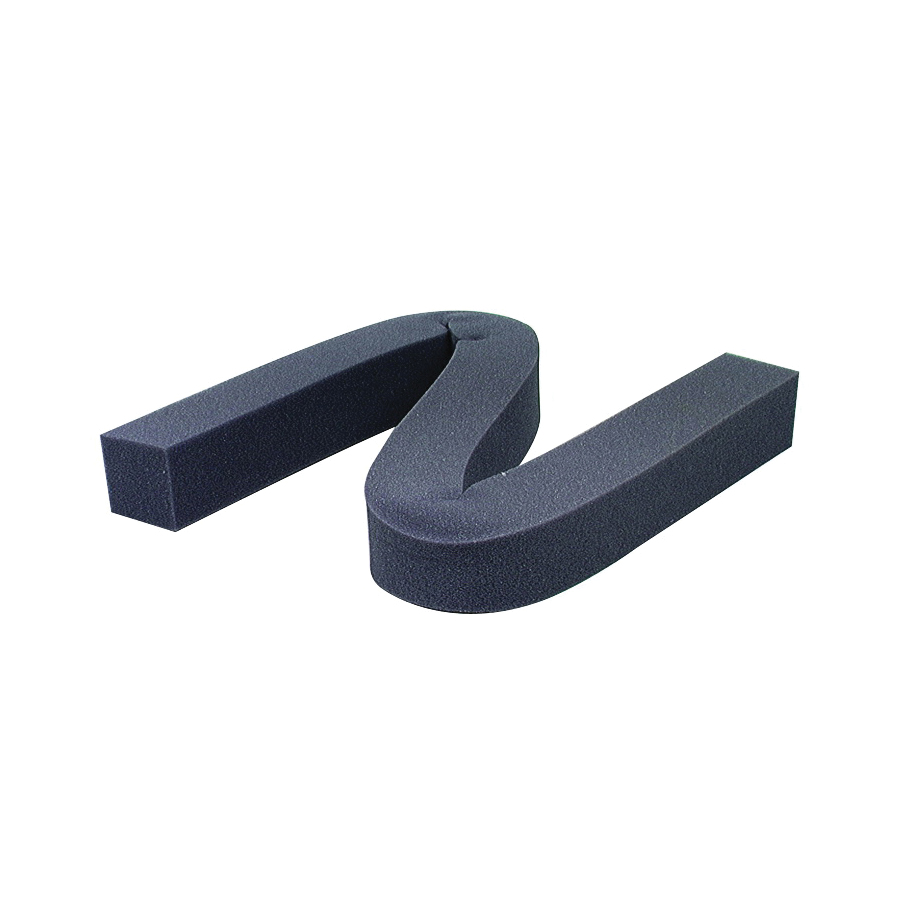 M-D 02006 Air Conditioner Weatherstrip, 1-1/4 in W, 1-1/4 in Thick, 42 in L, Foam, Gray