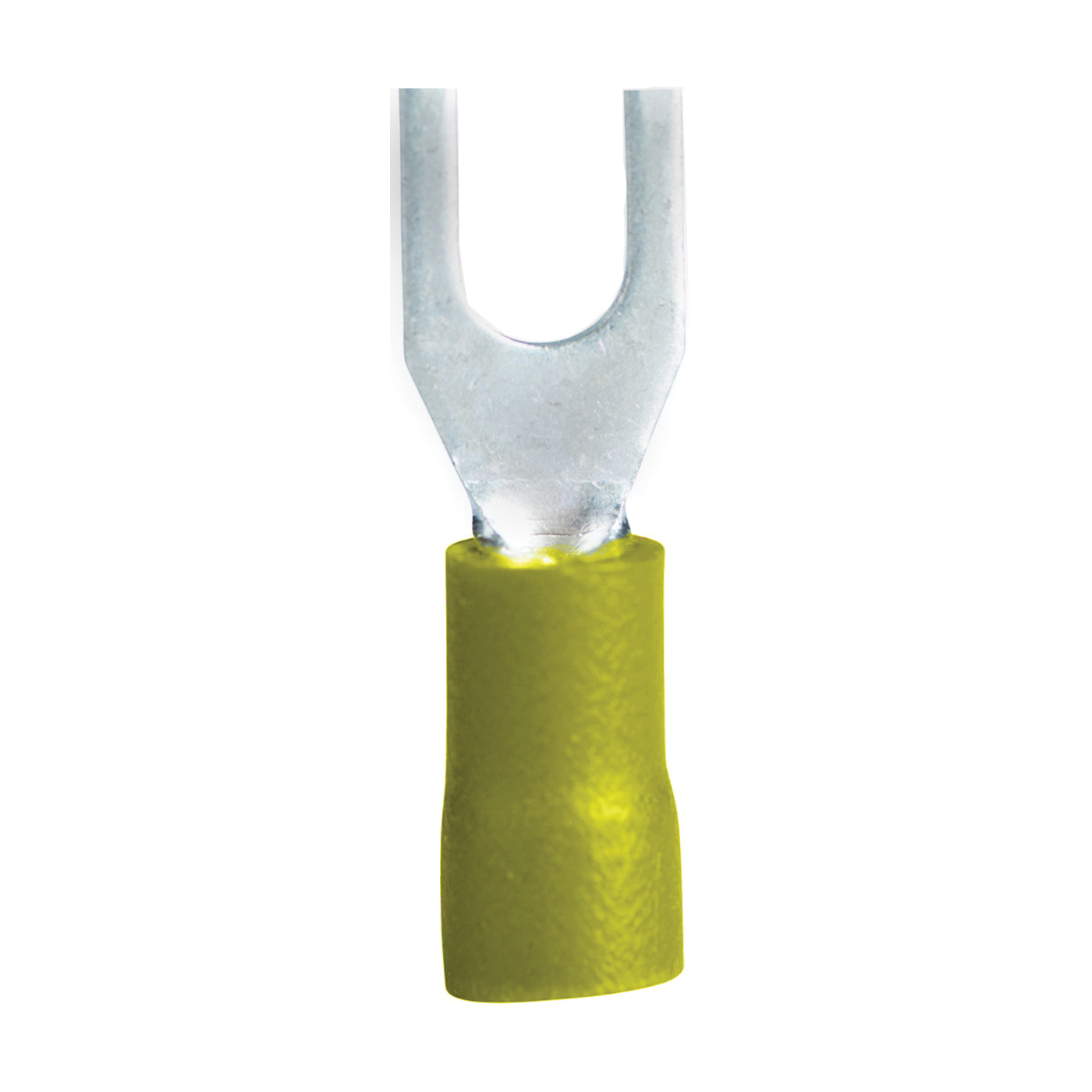 Gardner Bender 20-116 Spade Terminal, 600 V, 12 to 10 AWG Wire, #8 to 10 Stud, Vinyl Insulation, Yellow