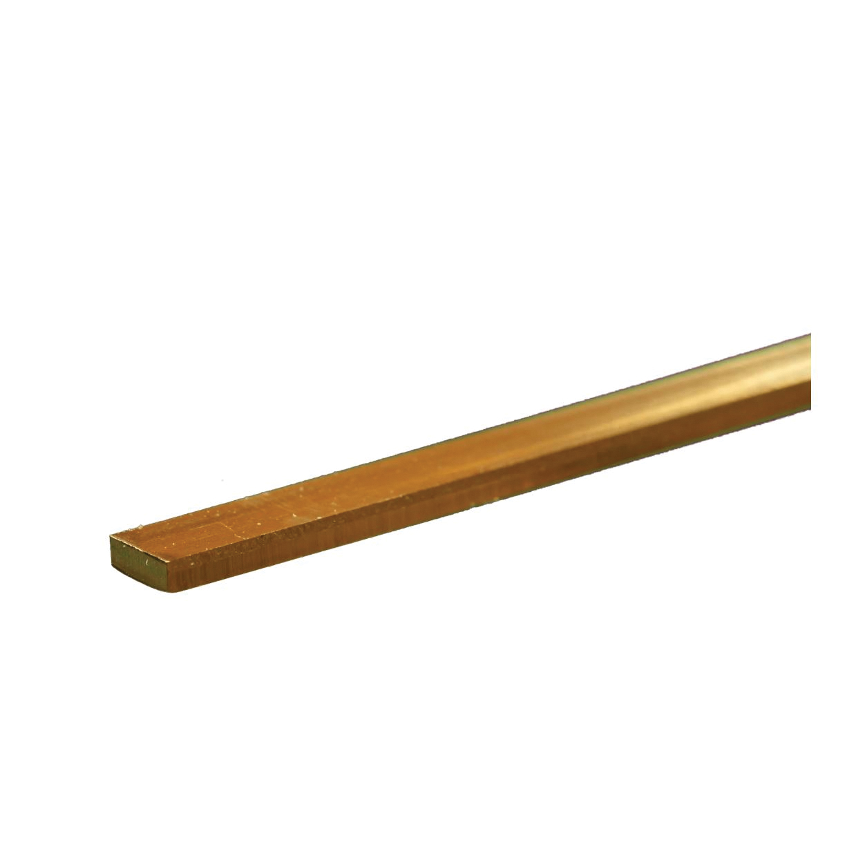 K & S 8225 Decorative Strip, 1/4 in W, 12 in L, 0.09 in Thick, Brass