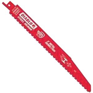 Diablo DS0908BFD2 Reciprocating Saw Blade, 9 in L, 8/10 TPI, Bi-Metal Cutting Edge