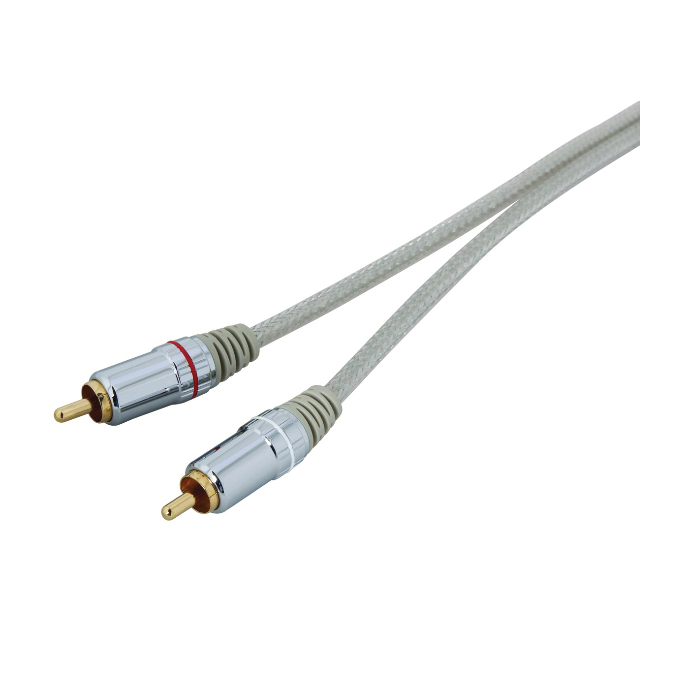 Zenith AC3006SB Stereo Cable, White Sheath, 6 ft L