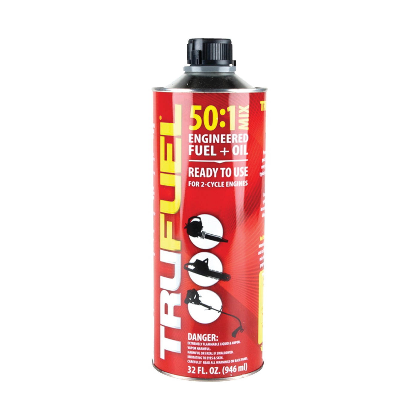 Trufuel 6525638 2-Cycle Pre-Mixed Oil, 32 oz Can, Red