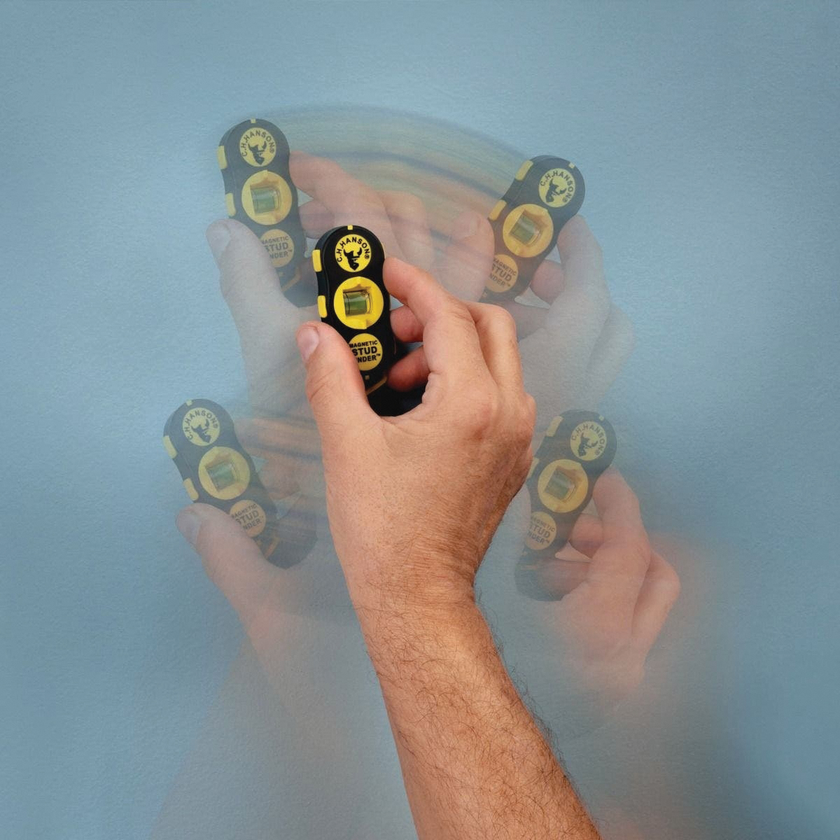 CH Hanson 3040 Magnetic Stud Finder, 1 in Detection, Black/Yellow, Detectable Material: Metal/Wood