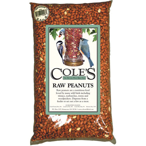 Cole's RP10 Raw Peanuts Wild Bird Food, Straight, Seed, 10 lb Bag