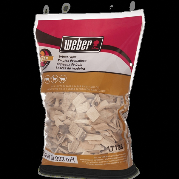 Weber 17136 Series Smoking Chips, Pecan, Wood, 192 cu-in Bag
