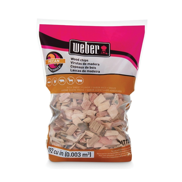 Weber 17136 Series Smoking Chips, Pecan, Wood, 192 cu-in Bag