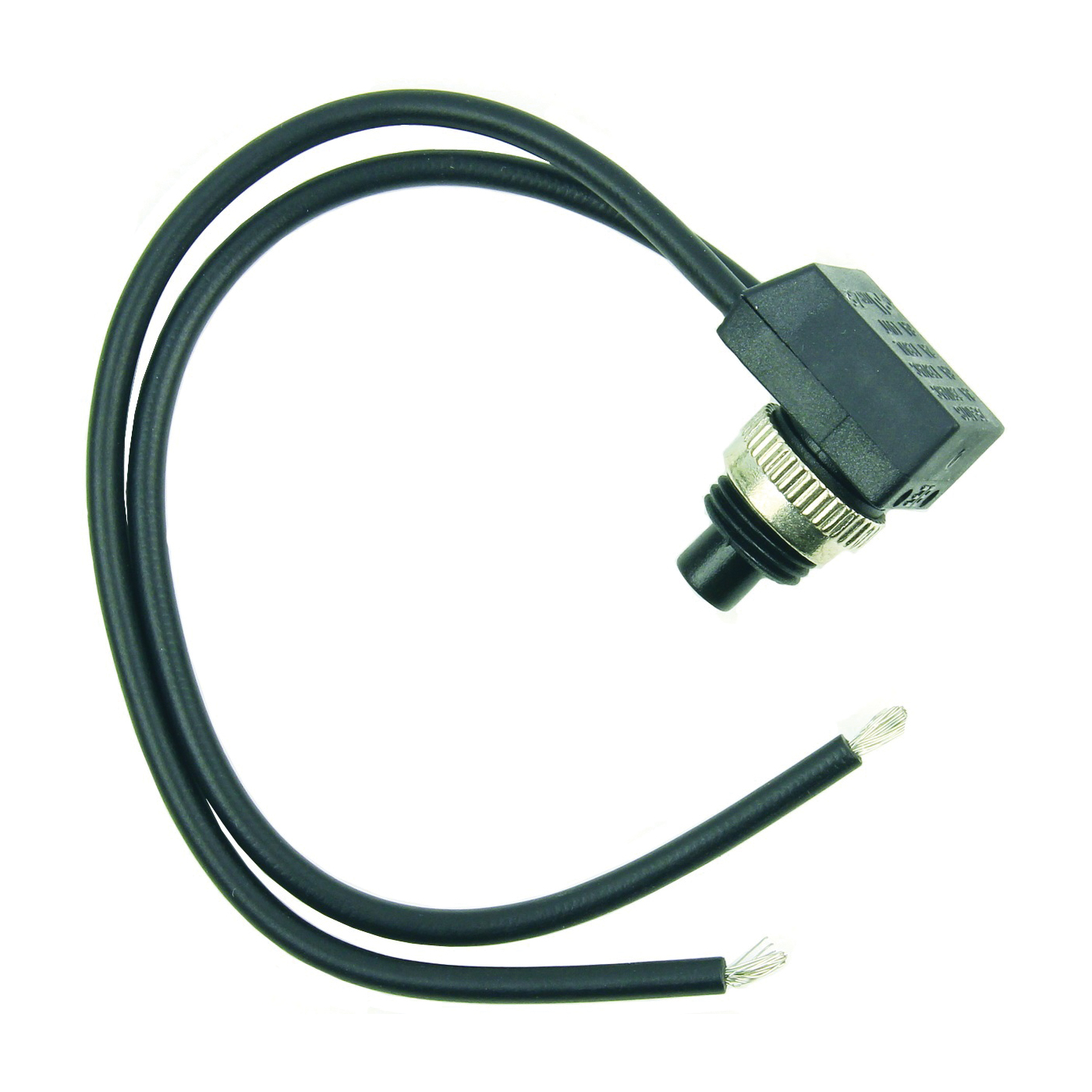 Jandorf 61221 Switch, 3 A, 250 VAC, SPST, Lead Wire Terminal, Black