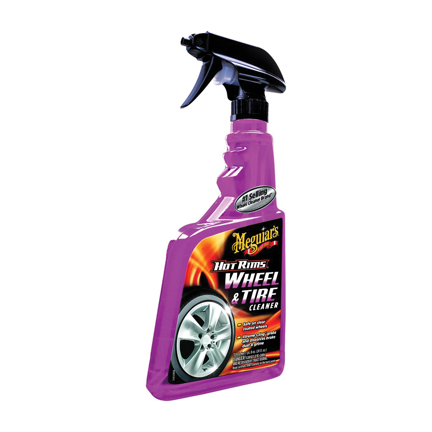 Meguiar's G9524 Wheel and Tire Cleaner, 24 oz, Liquid, Mild Acidic