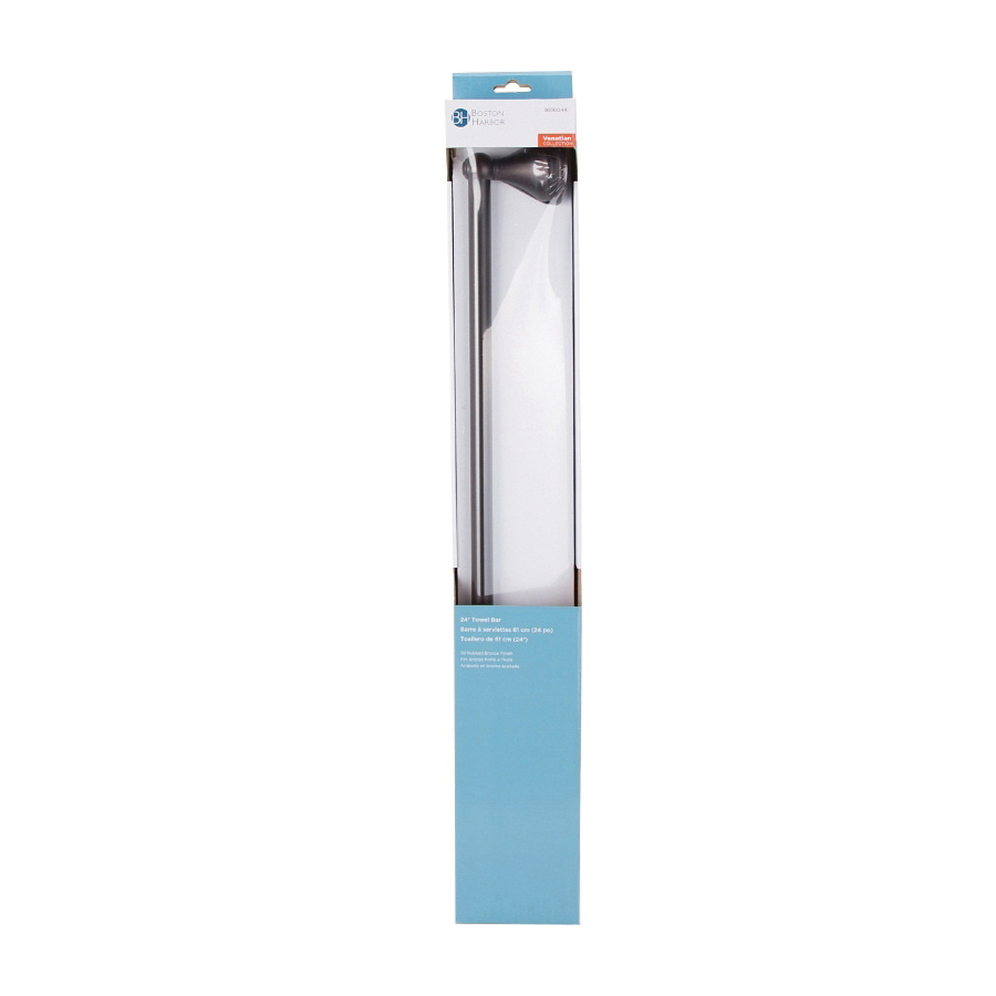 Boston Harbor L5024-50-103L Towel Bar, 24 in L Rod, Oil-Rubbed Bronze, Surface