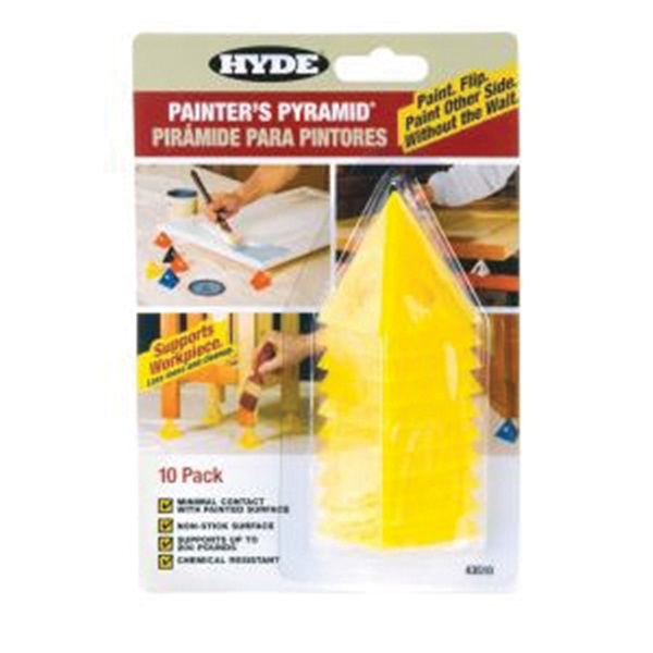 Hyde 43510 Painters Pyramid, Plastic, Yellow