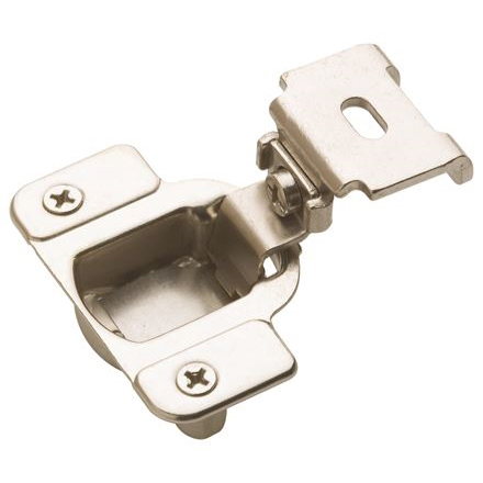 Amerock BP2811C1314 Hinge, 2-5/8 in L x 2-5/16 in W, Steel, Nickel