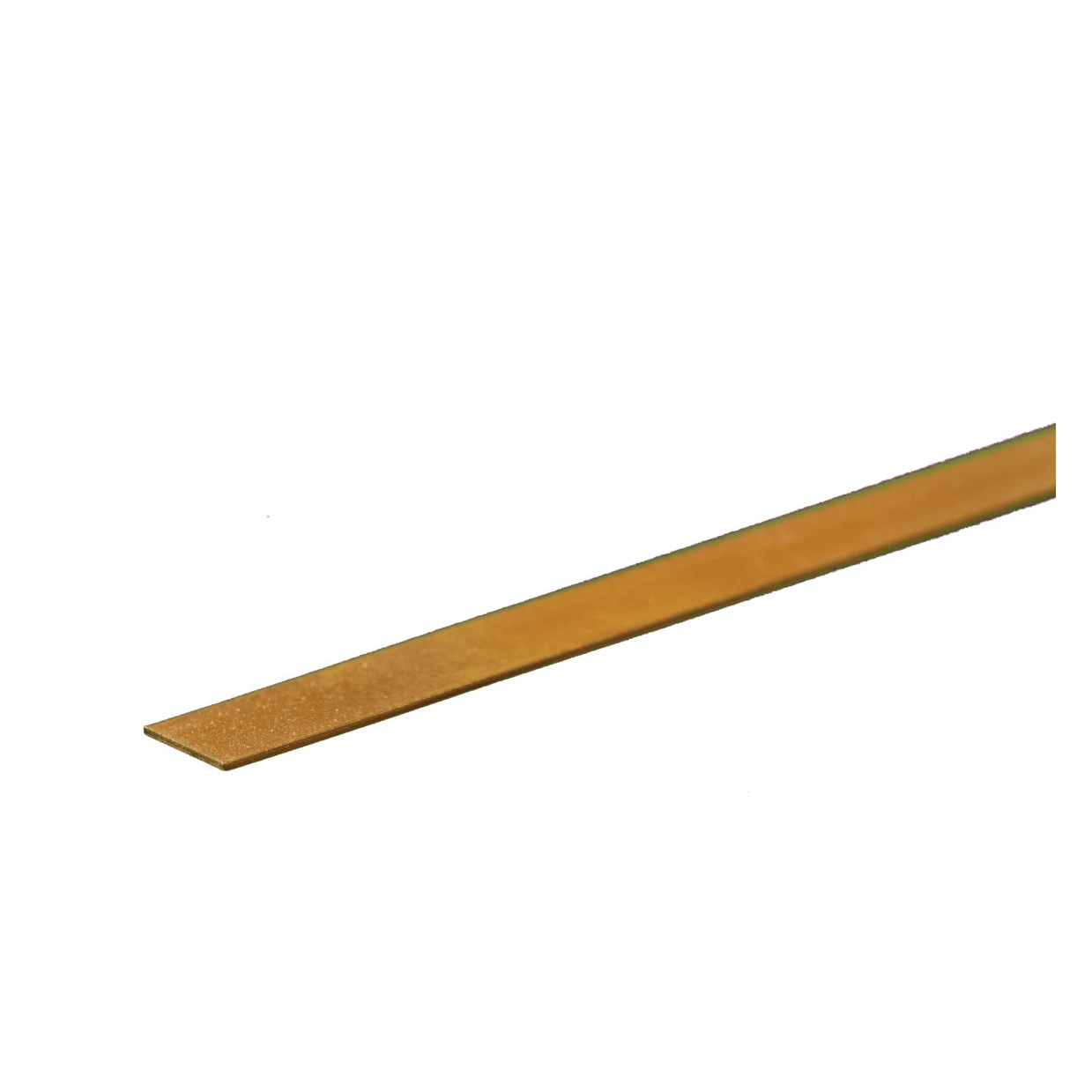 K & S 8230 Decorative Strip, 1/4 in W, 12 in L, 0.016 in Thick, Brass