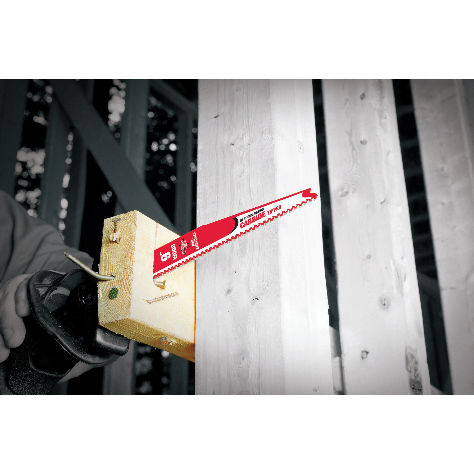 Diablo DS0606CWS Reciprocating Saw Blade, Applicable Materials: Nail-Embedded Wood, 1 in W, 6 in L, 6/9 TPI, 32-Teeth