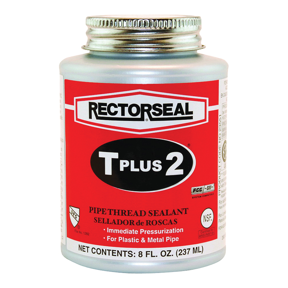 Rectorseal T Plus 2 Series 23551 Thread Sealant, 0.5 pt Can, Paste, White