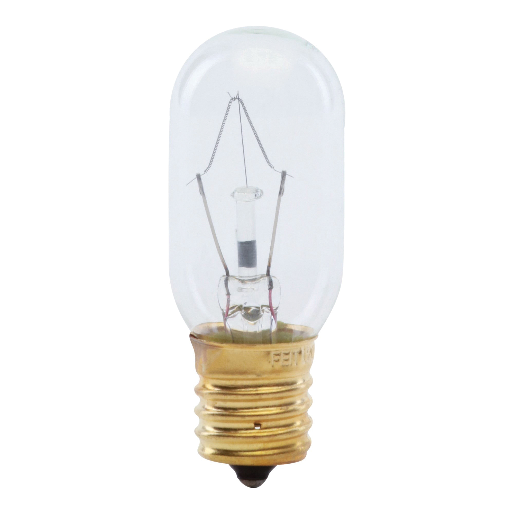 Feit Electric BP40T8N-130 Incandescent Bulb, 40 W, T8 Lamp, E17 Lamp Base, 300 Lumens, 2700 K Color Temp, Soft White