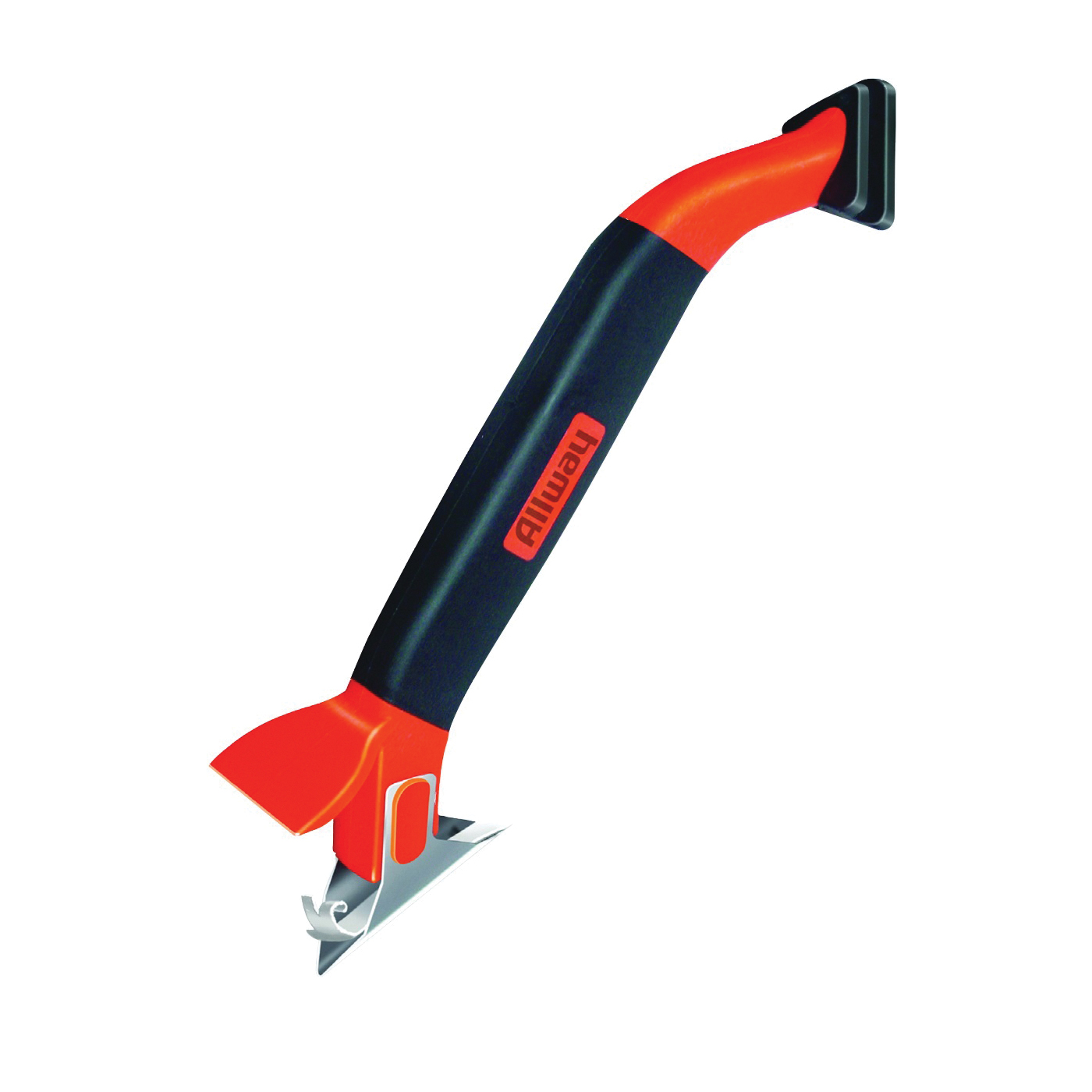 ALLWAY CT31 Caulk Tool, 9-11/16 in L, 3-13/16 in W, Plastic/Stainless Steel, Black/Red
