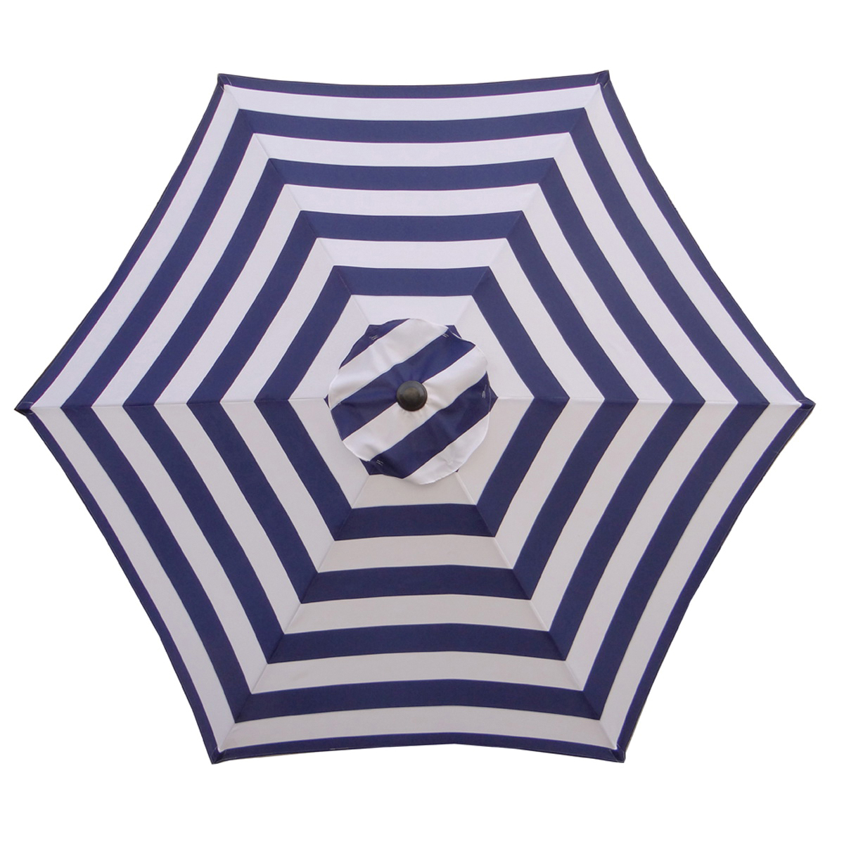 Seasonal Trends UM90BKOBD18/WT Umbrella, 98.43 in H, 8.9 ft W Canopy, 8.9 ft L Canopy, Round Canopy, Steel Frame