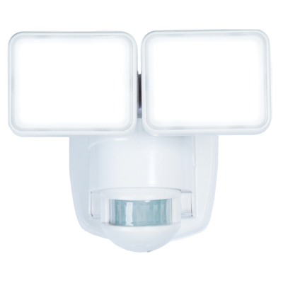 Heath Zenith HZ-5846-WH Motion Activated Security Light, 6.22 in H x 7.54 in W x 6.79 in D Dimensions, 1250 Lumens