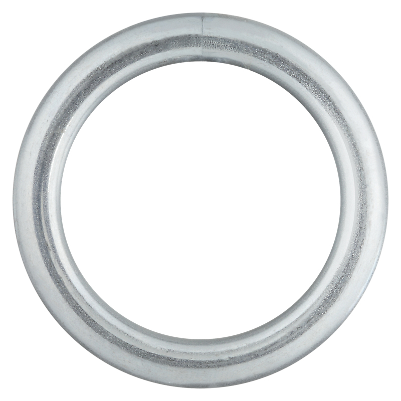 National Hardware 3155BC Series N223-131 Welded Ring, 270 lb Working Load, 1-1/4 in ID Dia Ring, #4 Chain, 7/32 in Wire