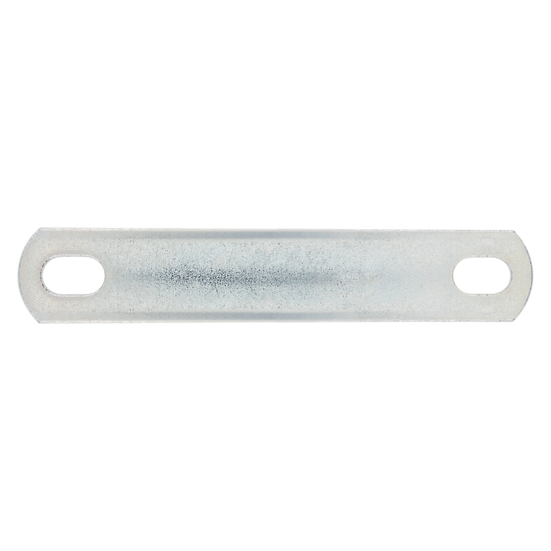 National Hardware 2191BC Series N222-349 U-Bolt Plate, 5.38 in L, 1.02 in W, 0.44 in Bolt Hole, 4 in Between Hole, Steel