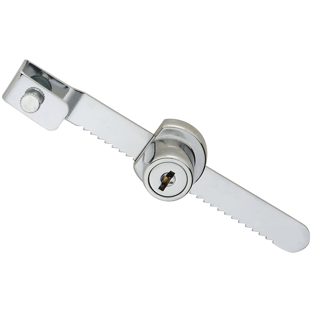 National Hardware VKA828 Series N185-306 Showcase Lock, Keyed Lock, B1 Cole, Y13 Yale Keyway, Steel/Zinc, Chrome-Plated