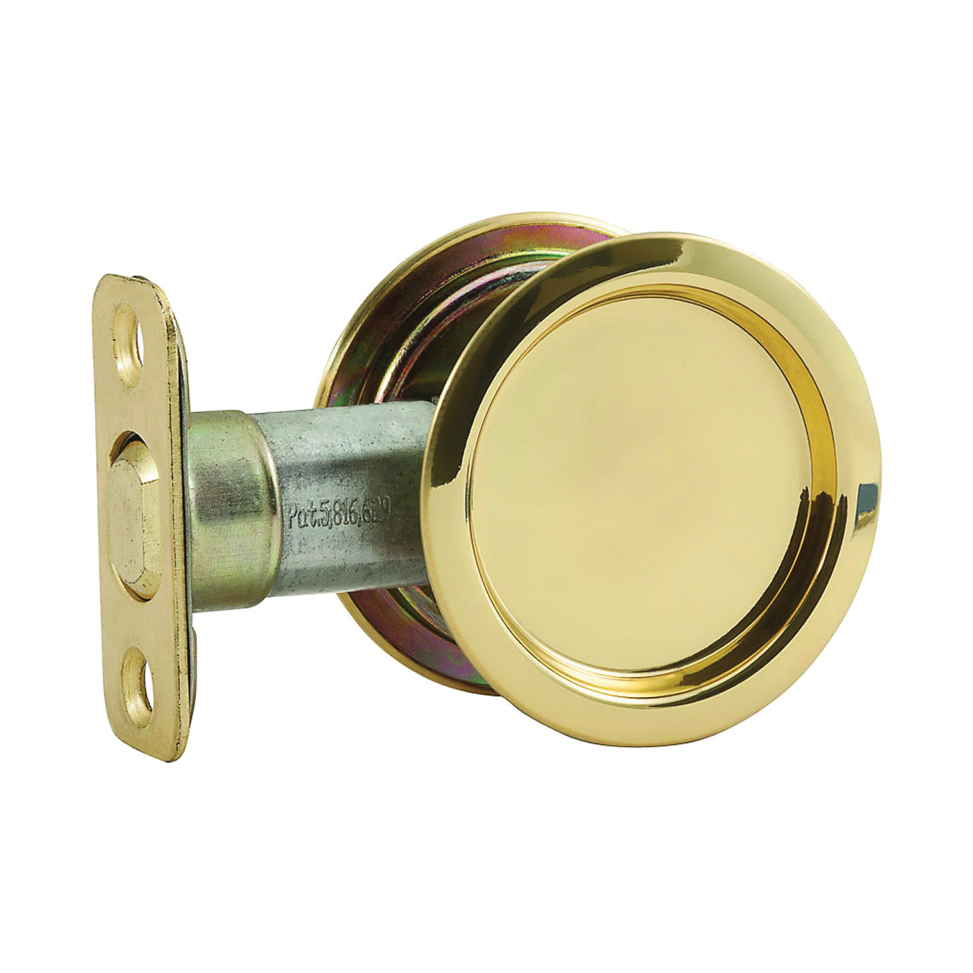 National Hardware V1952 Series N350-330 Pocket Door Pull, Steel, Brass