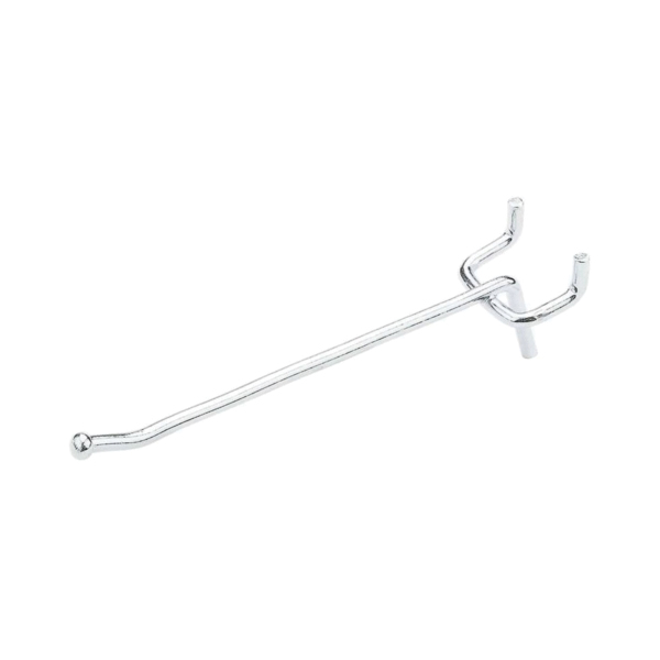 National Hardware N180-011 Series Peg Hook, 4 in L x 1 in W Dimensions, 4 in, 1/8, 1/4 in Opening, Steel, Zinc, 3/PK