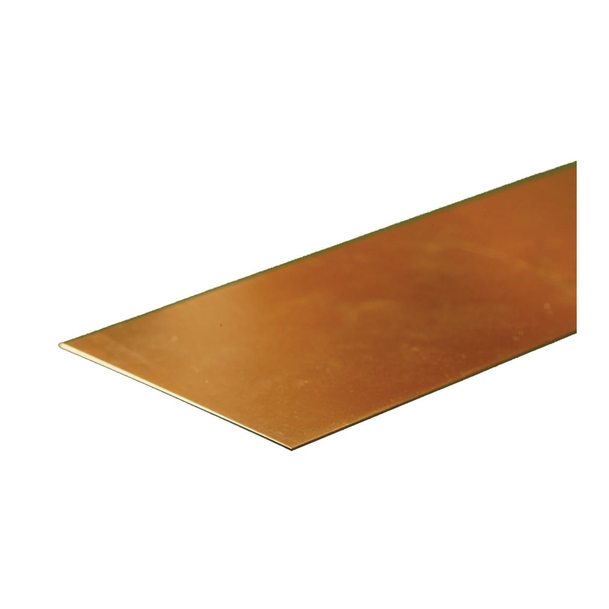 K & S 8234 Decorative Strip, 2 in W, 12 in L, 0.016 in Thick, Brass
