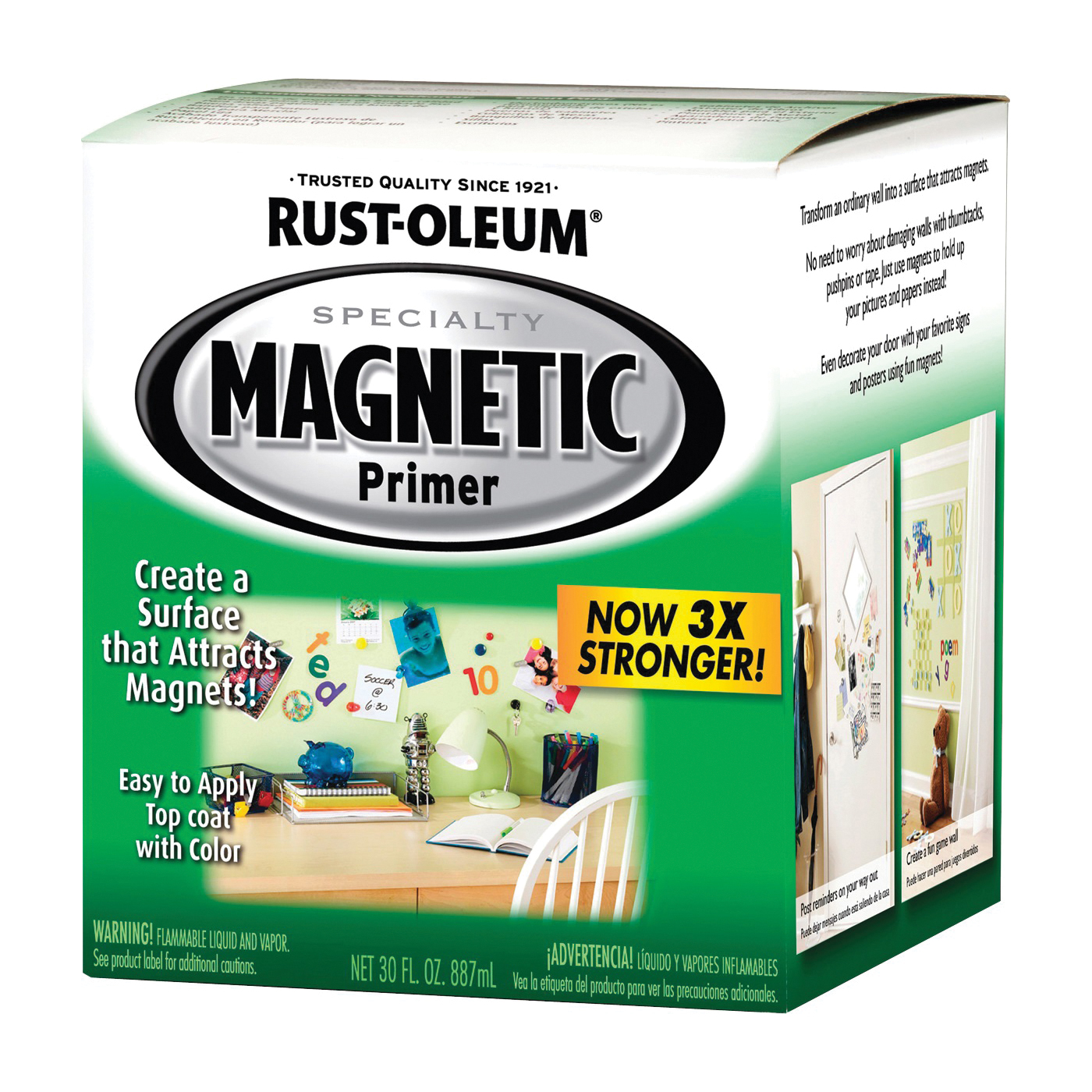 Rust-Oleum 247596 Magnetic Primer, Smooth, Dark Gray, 1 qt Can