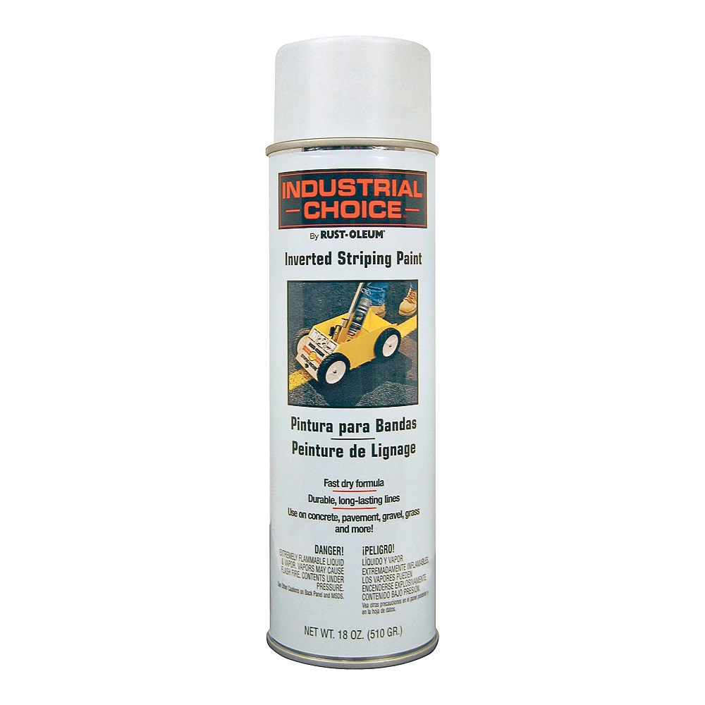Rust-Oleum 1691838 Inverted Marking Spray Paint, Flat/Matte, White, 18 oz, Can