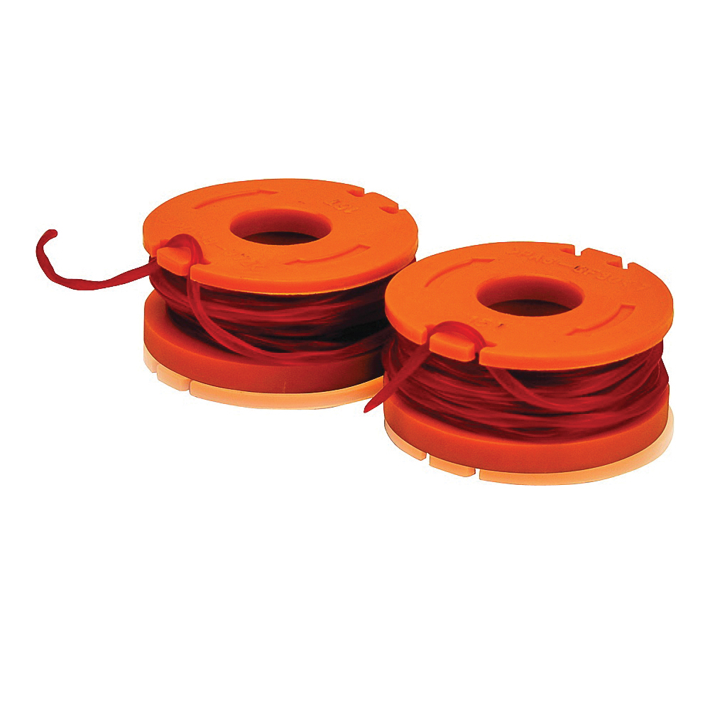 Worx WA0004.15/M1 Trimmer Line, 0.065 in Dia, 10 ft L, Synthetic Co-Polymer Nylon Resin, Orange