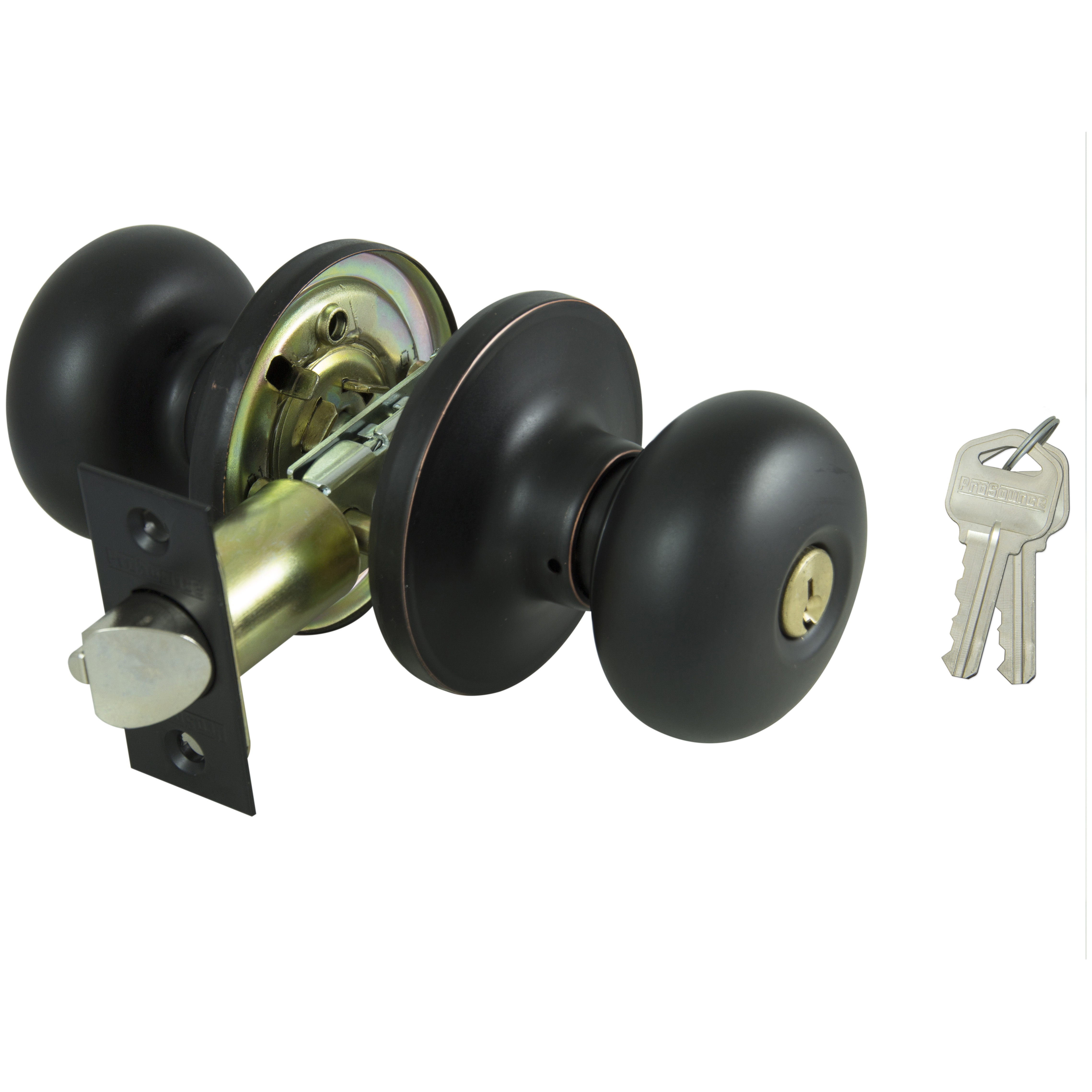 ProSource TFX700V-PS Entry Knob, Aged Bronze, KW1, KA3 Keyway, 3 Grade