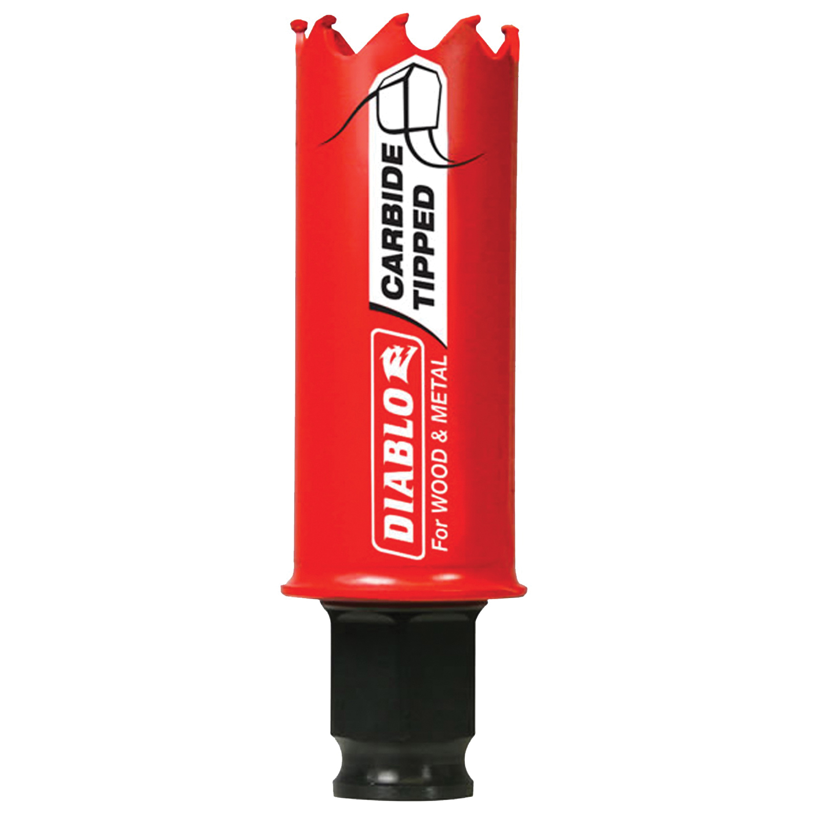 Diablo DHS1063CT Hole Saw, 1-1/16 in Dia, 2-3/8 in D Cutting, 3/8 in Arbor, 3 TPI, Carbide Cutting Edge