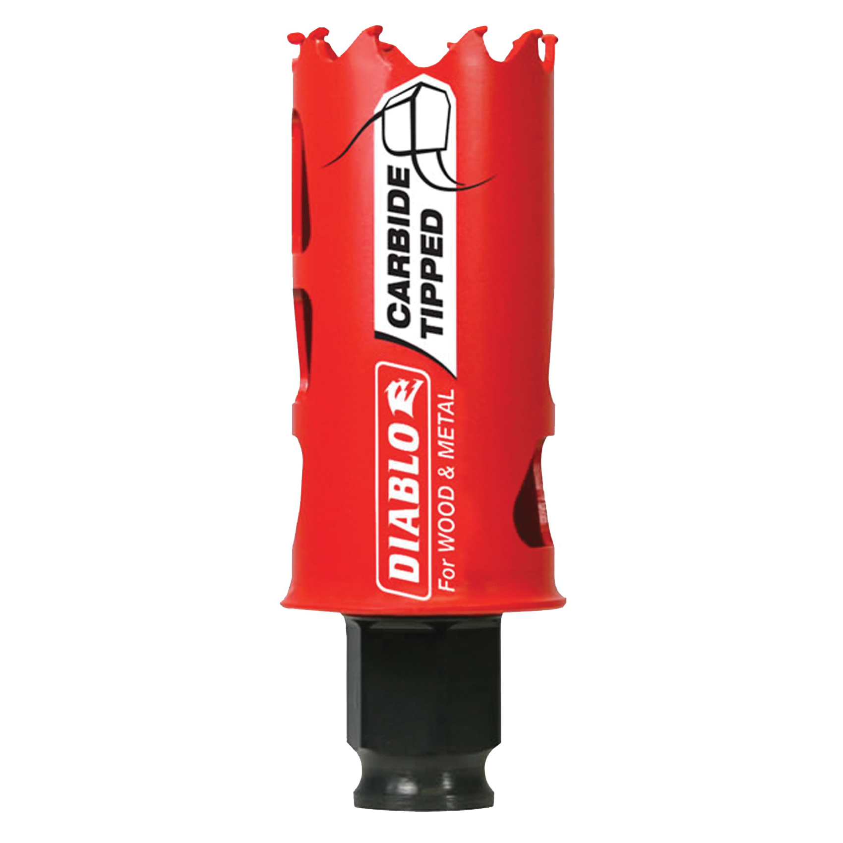 Diablo DHS1250CT Hole Saw, 1-1/4 in Dia, 2-3/8 in D Cutting, 3/8 in Arbor, 3 TPI, Carbide Cutting Edge