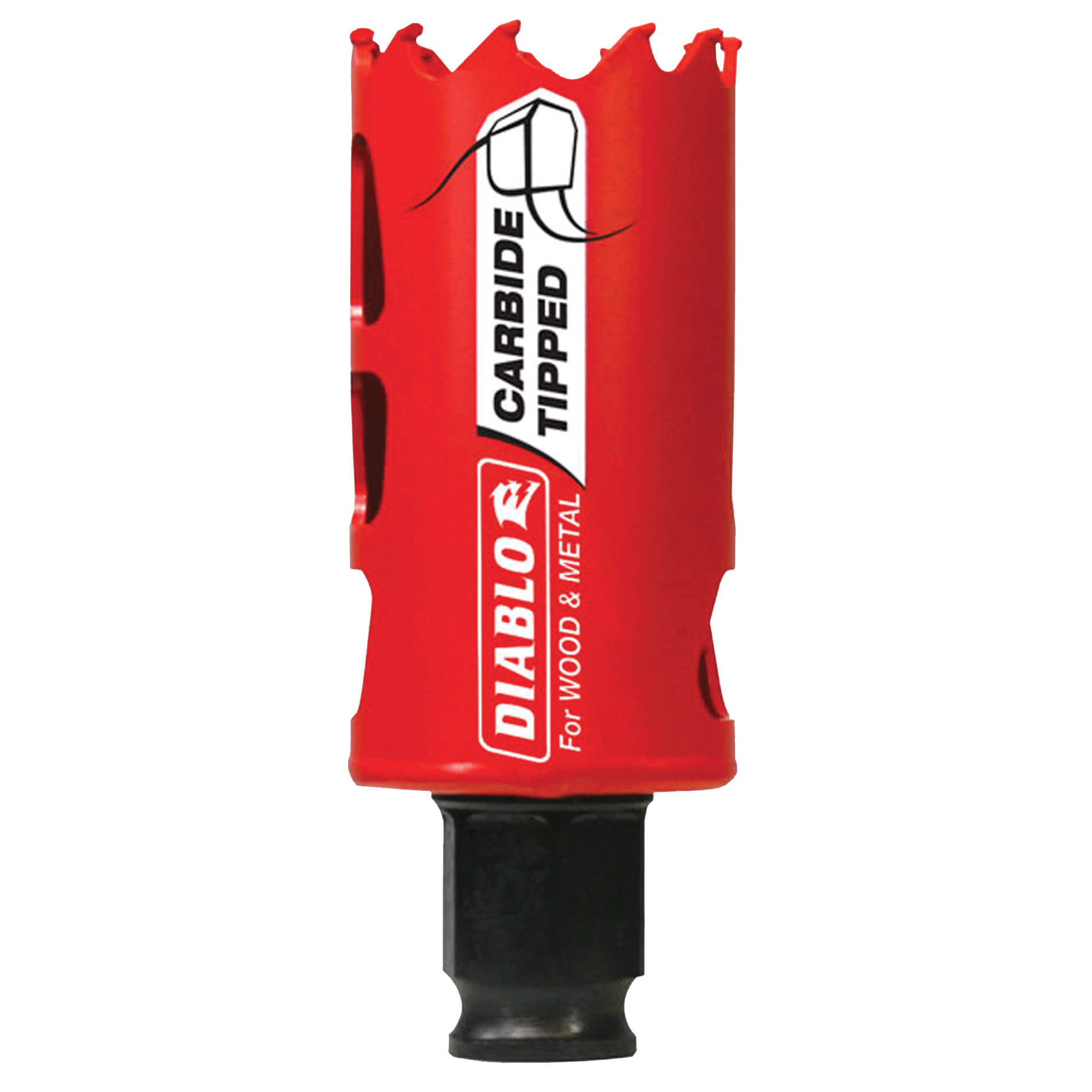 Diablo DHS1375CT Hole Saw, 1-3/8 in Dia, 2-3/8 in D Cutting, 3/8 in Arbor, 3 TPI, Carbide Cutting Edge
