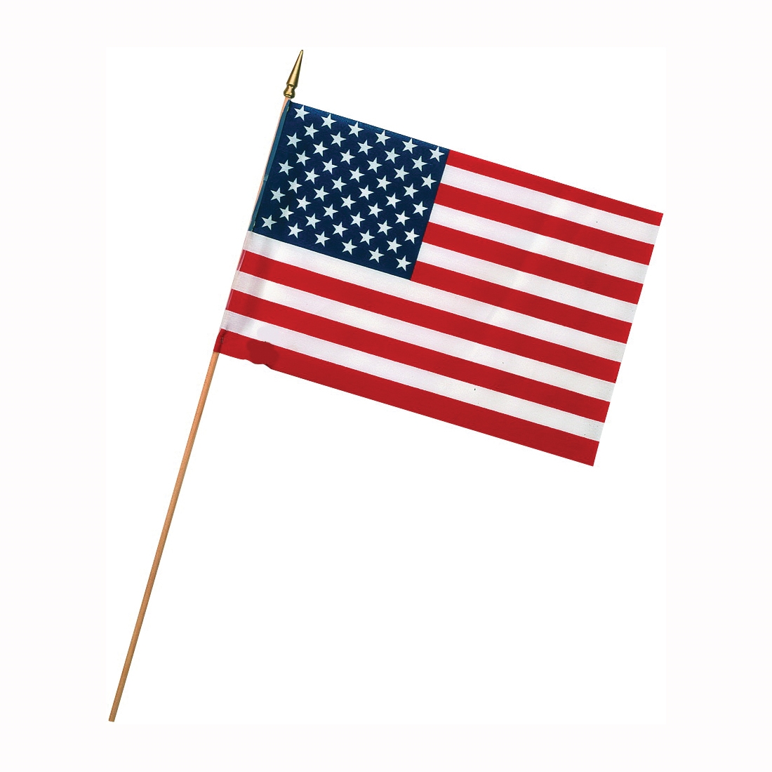 Valley Forge USE8D USA Stick Flag Display, Polycotton, Includes: (48) 8 x 12 in Printed No-Fray Polycotton Stick Flags