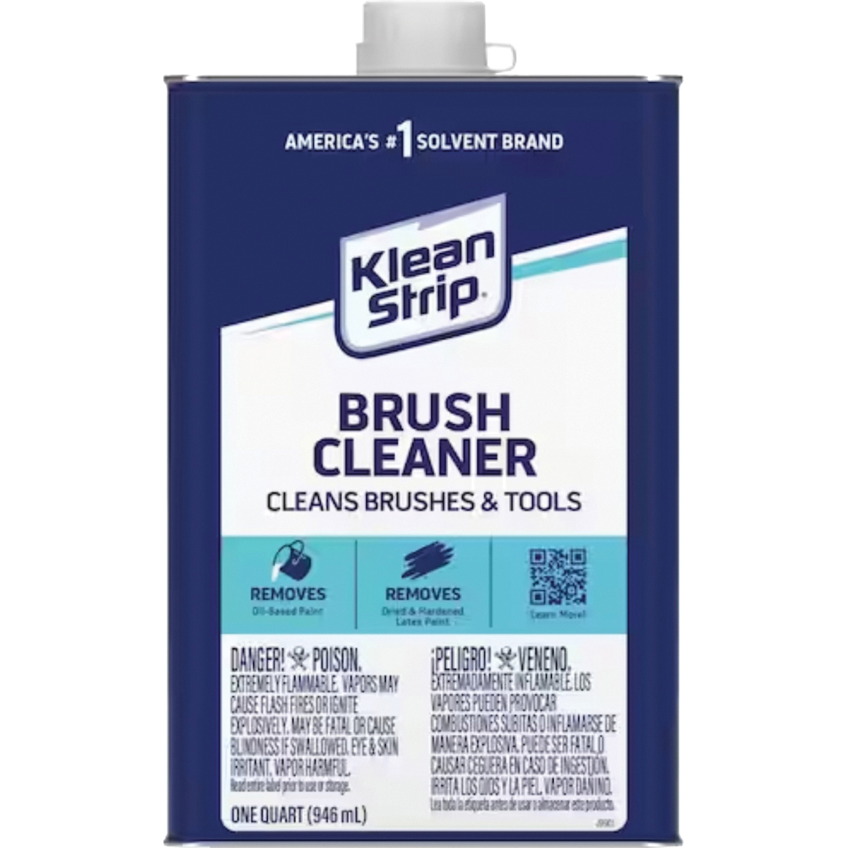 Klean Strip QBC12C Brush Cleaner, Liquid, 1 qt Can