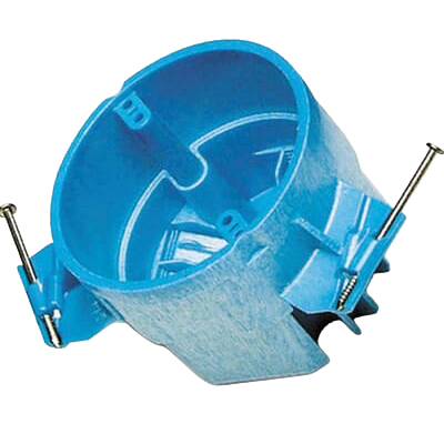 Carlon BH525A-UPC Ceiling Box, Bracket Mounting, 4 in W, 4 in D, 3 in H, 1-Gang, PVC, Blue